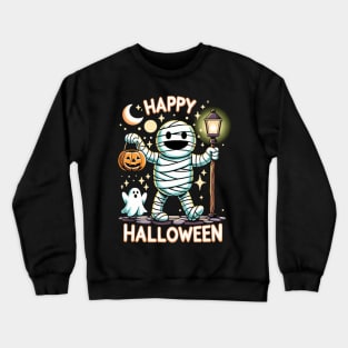 Unique 'Happy Halloween' design Crewneck Sweatshirt